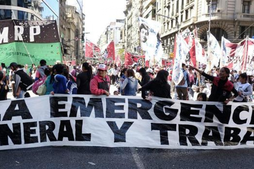 Movimientos sociales convocan a una Jornada nacional de lucha por la Emergencia Social