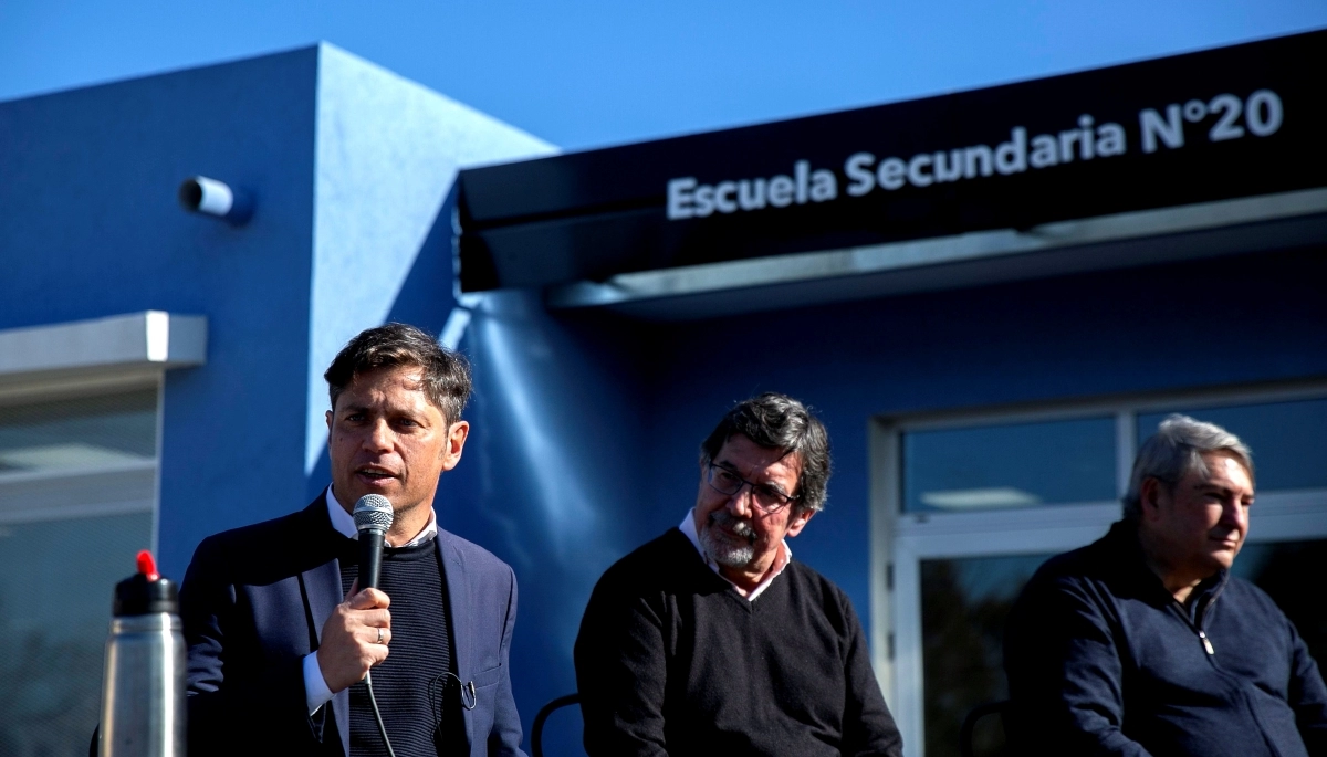 Kicillof inauguró una escuela en Pilar y volvió a apuntar contra Vidal