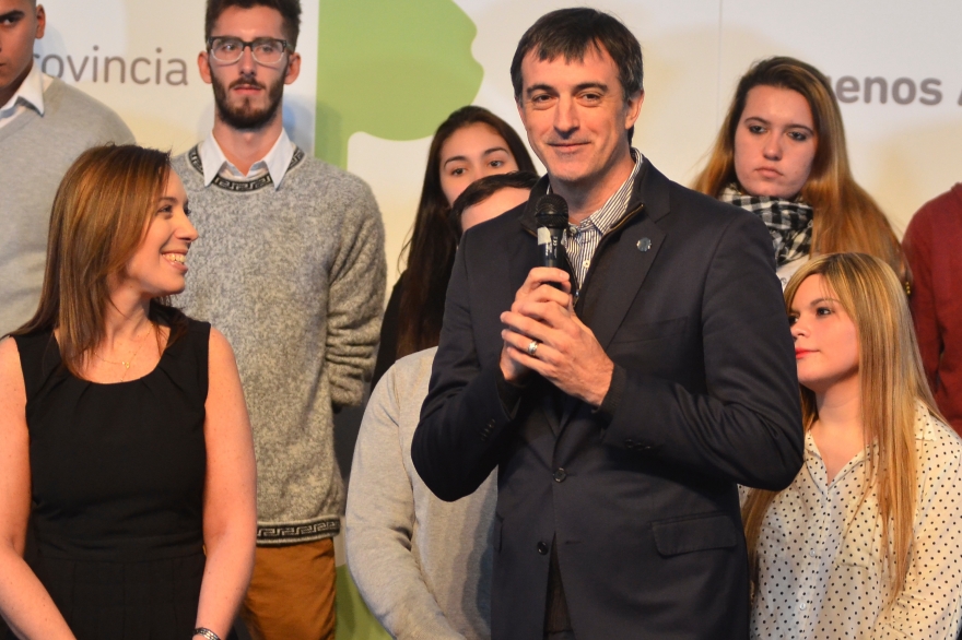 Esteban Bullrich evitó hablar de su candidatura, pero posicionó a Manes como cabeza de lista