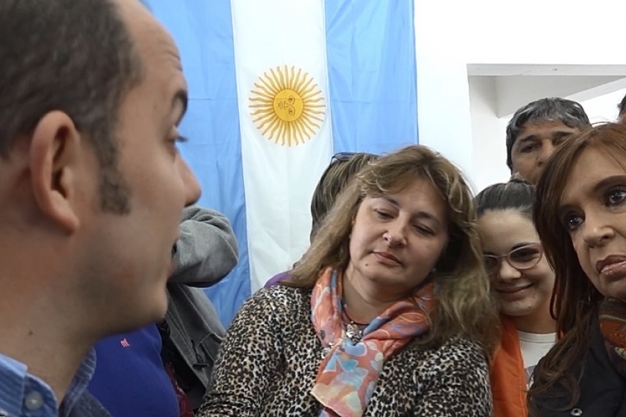 En Lincoln, Cristina habló sobre el “caos” que generó el descuento del Bapro en el Interior