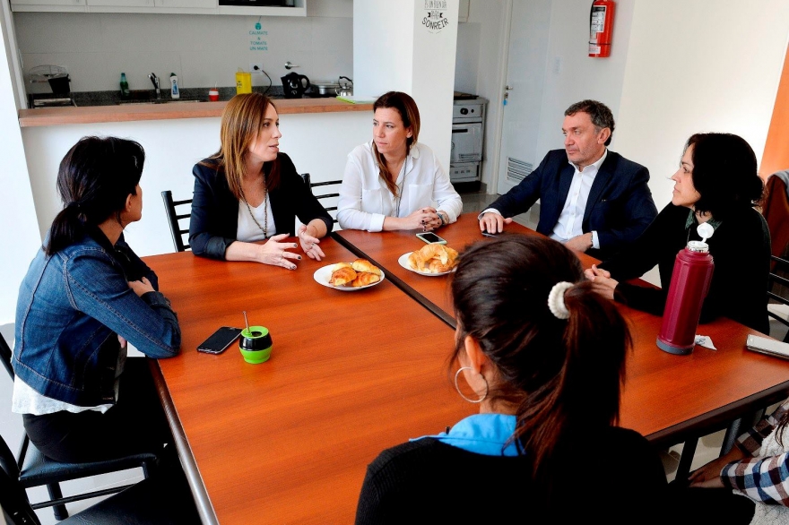 Vidal visitó el primer centro de amparo provincial para mujeres víctimas de violencia de género