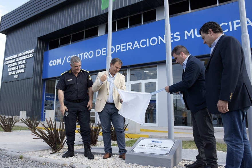 Cascallares recibió a Ritondo para recorrer nuevo Centro de Operaciones de Almirante Brown