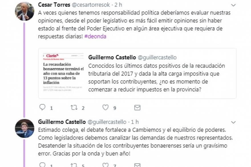 Dos legisladores de Cambiemos y una discusión “buena onda” por impuestos provinciales