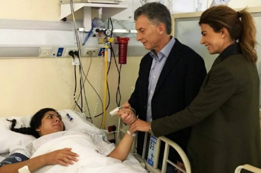 Macri visitó a la policía baleada en la comisaría: presenta "una mejoría general" de su salud
