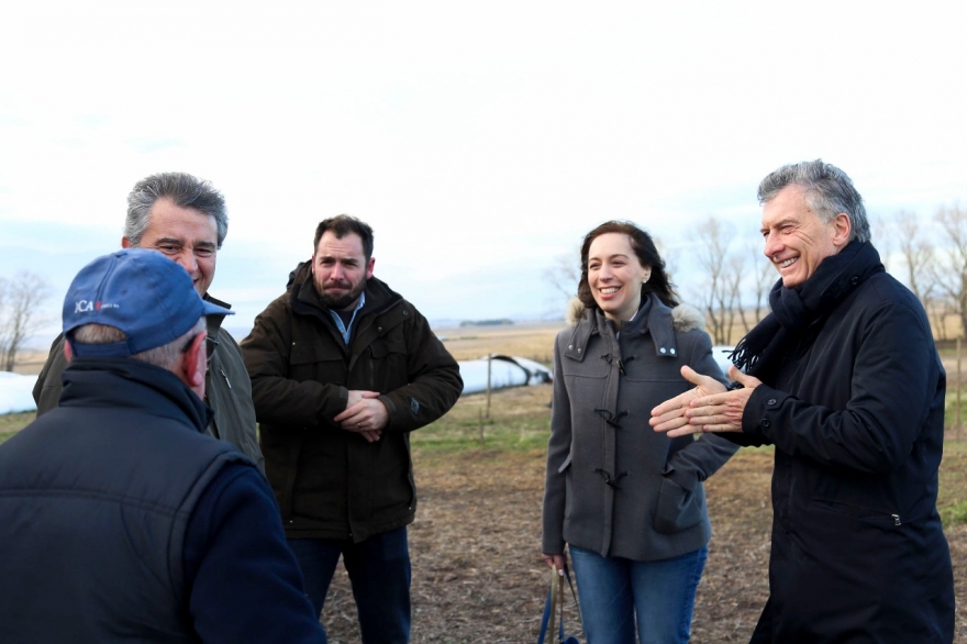 Macri visitó Tandil y junto a Vidal condenó el paro nacional de la CGT: “No contribuye a nada”