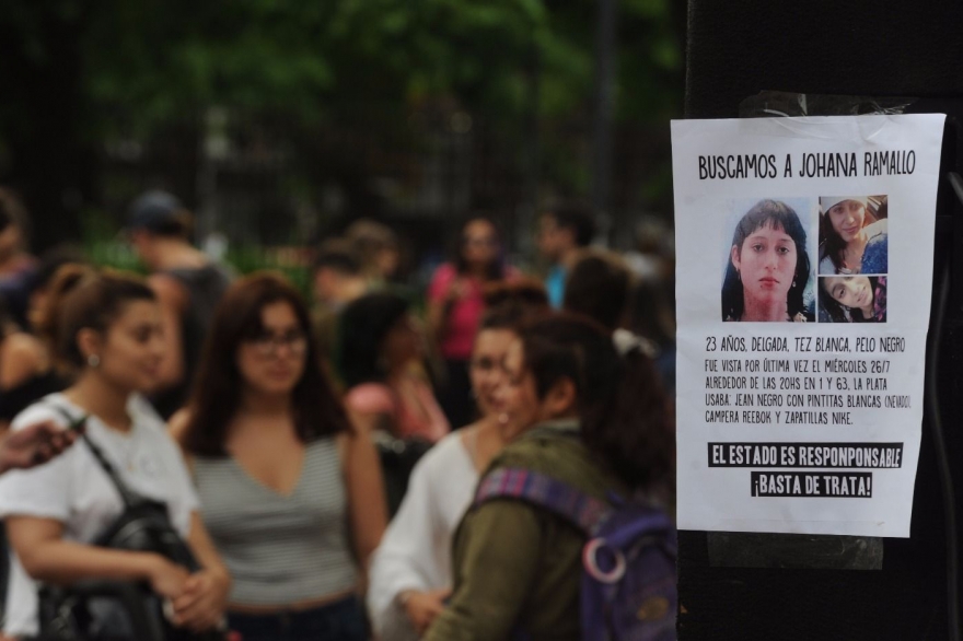 Marcha y movilización tras cumplirse un año de la desaparición de Johana Ramallo