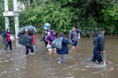 Todavía quedan más de 5.000 evacuados en la Provincia por la tormenta del fin de semana