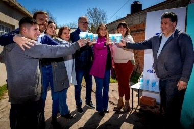 Servicio esencial: Galmarini y Granados presentaron nueva red de agua para Ezeiza