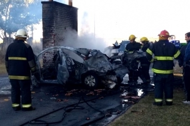 Accidente, choque y explosión en Olavarría: dos muertos