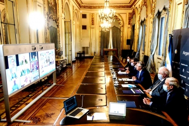 Alberto Fernández y gobernadores analizaron por videoconferencia la situación del Coronavirus