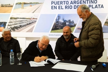 Puerto La Plata firmó un convenio e instalará una terminal portuaria en Ensenada