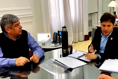 Kicillof se reunió con Pablo Moyano para sellar el respaldo sindical