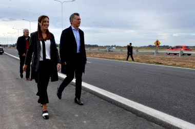 En la previa a la reunión con radicales, Macri y Vidal recorrieron la Autopista Pilar-Pergamino