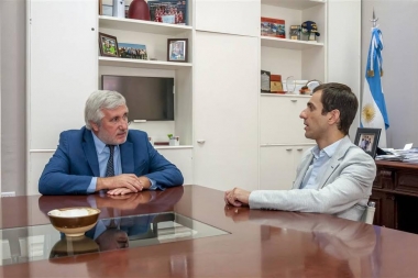 Conte Grand sigue de recorrida: se fue hasta Junín y se reunió con el intendente