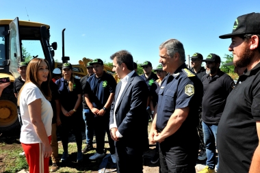 Vidal volvió a La Matanza, no le avisó a Magario, pero derribó el bunker de droga N°150