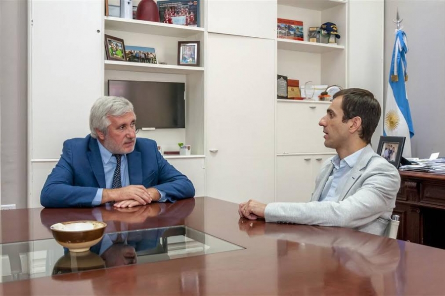 Conte Grand sigue de recorrida: se fue hasta Junín y se reunió con el intendente