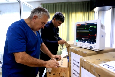 Reforzaron con respiradores y equipamientos el Hospital Santamarina de Esteban Echeverría