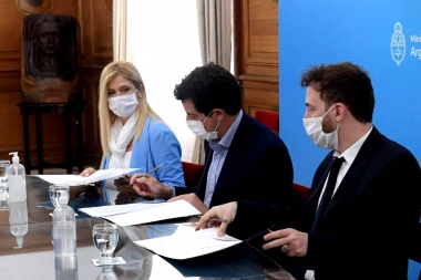 Magario y Otermín firmaron un convenio para el reconocimiento facial en la Legislatura