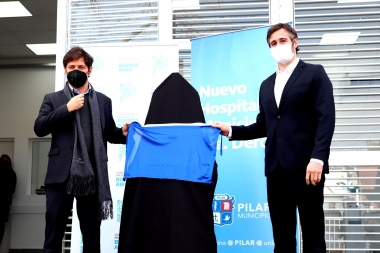Kicillof estuvo en Pilar y apuntó contra Vidal: “Nosotros sí vamos a abrir hospitales”