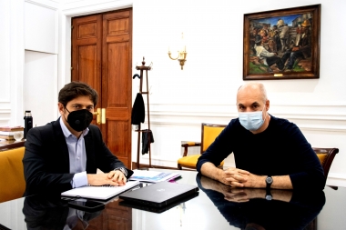 Kicillof y Larreta se reúnen para analizar la posible flexibilización de la cuarentena