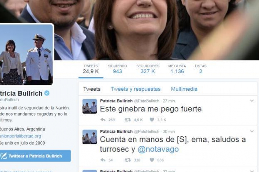 Tras el hackeo de su cuenta de Twitter, Bullrich desafió: "Pueden hacer lo que quieran que vamos a seguir adelante"