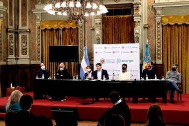 En conferencia con Kicillof, Zabaleta apuntó contra pedido de Larreta de abrir colegios