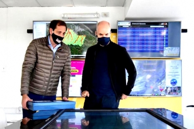 Garro se mostró con Larreta: firmaron un convenio para prevenir inundaciones en ambas ciudades