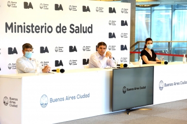 Quirós afirmó que el 14% de los porteños ya se contagió y la positividad desciende