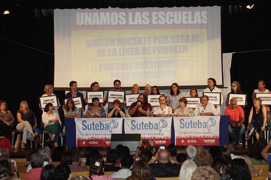 Docentes de Suteba piden convocatoria al diálogo y envían mensaje a  Vidal: “Esto no es una guerra”