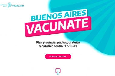 Buenos Aires Vacunate: mirá la web de Provincia para anotarse y recibir la vacuna