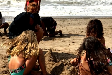 Actividades del nodo de acción: niños y niñas conocieron el mar en Chapadmalal