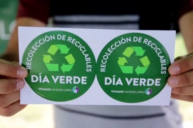 Vicente López implementó el sistema de recolección domiciliaria “Día Verde”