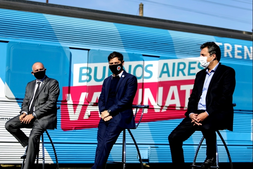 Kicillof, Massa y Guerrera inauguraron el Tren Sanitario en Provincia