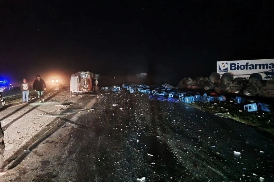 Grave accidente en la Ruta 2: seis heridos y un bebé muerto