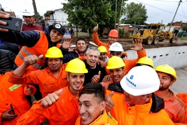 Alberto Fernández recorrió Moreno, junto a Katopodis y la intendenta