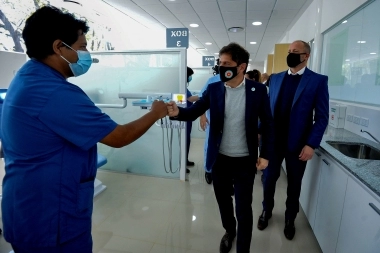 Kicillof e Insaurralde inauguraron obras sanitarias en Lomas de Zamora