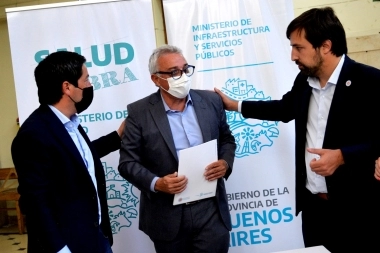Zamora, Kreplak y Nardini avanzan con obras sanitarias en Tigre