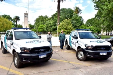 Pehuajó: Zurro presentó nuevos patrulleros y agradeció a Kicillof