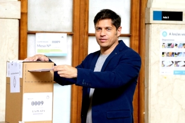 Votó Kicillof: "Hay mucha expectativa de que nuestro pueblo vaya a votar”