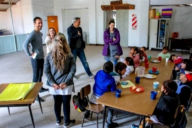 Petrecca supervisó las obras de infraestructura en las escuelas del partido de Junín