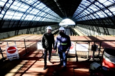 Garro destacó el "trabajo en equipo" en las obras de la Estación de La Plata