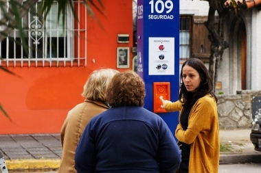 Soledad Martínez resaltó las políticas de seguridad de Vicente López