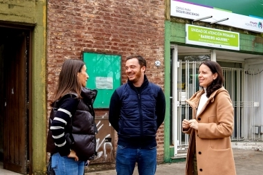 Soledad Martínez recorrió las obras de la UAP Barreiro