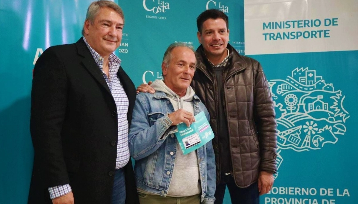 D’Onofrio en la costa anunció 27 mil Pases Libre Multimodal