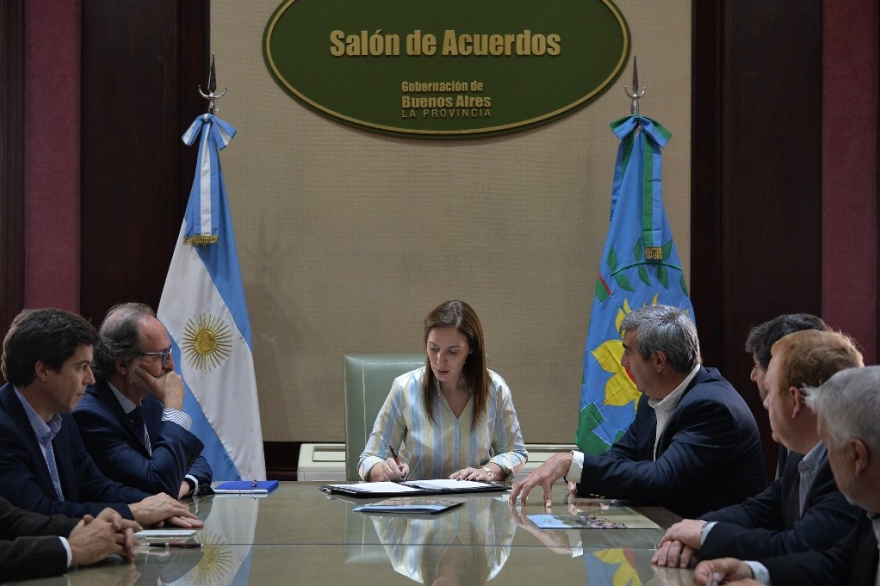 Junto a Durañona, Vidal firmó convenio con Nación para obras en San Antonio de Areco