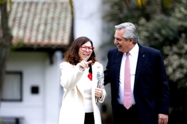 La foto del día: primera reunión entre Alberto Fernández y Batakis