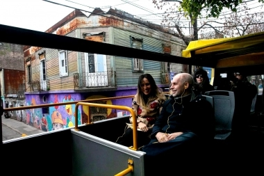 Larreta recorrió la Ciudad en el Bus Turístico en el inicio de las Vacaciones de Invierno