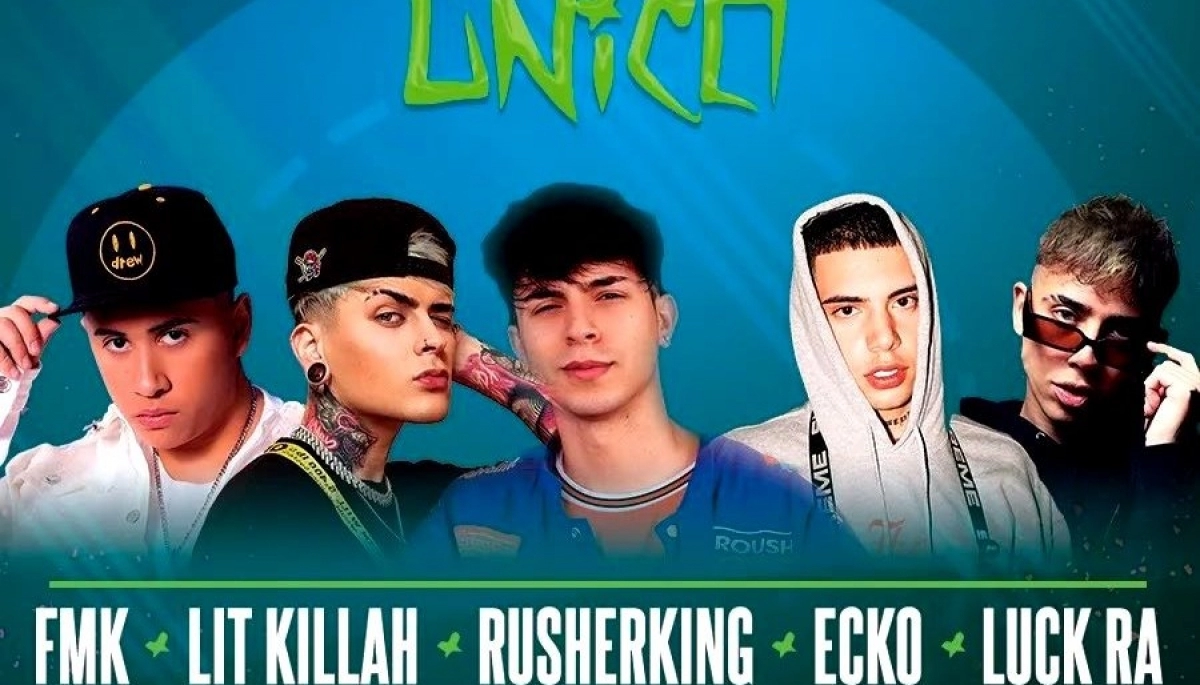 Festival Único: se presentan en La Plata Lit Killah, Rusherking, Ecko, FMK y Luck Ra