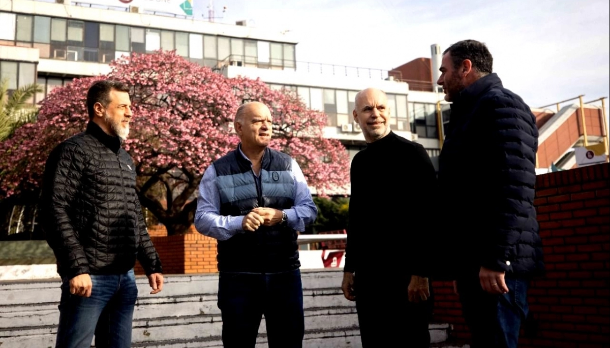 En una muestra de unidad, Larreta se reunió con Grindetti en Lanús