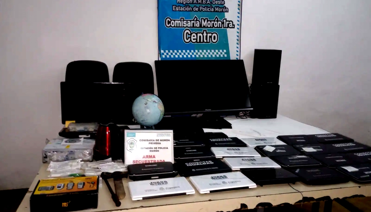 Imperdonable: empleado municipal violentó una reja para robar en un colegio